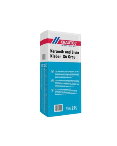 Клей Krautol Keramik та Stein Klebe 86 Grau 25кг
