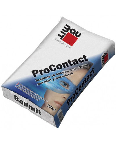 Клей для приклеивания и армирования ППС и МВ Baumit ProContact 25кг
