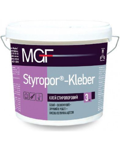 Клей стиропоровый MGF М18 3кг