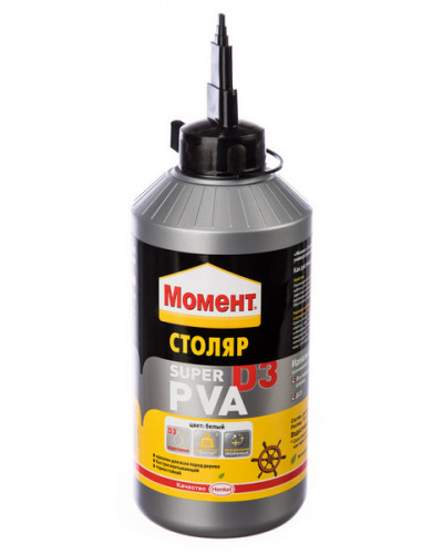Клей для дерева Момент Супер ПВА D3 750г