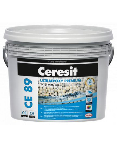 Епоксидна затирка Ceresit CE 89 Ultraepoxy Premium 801 білий 2,5 кг