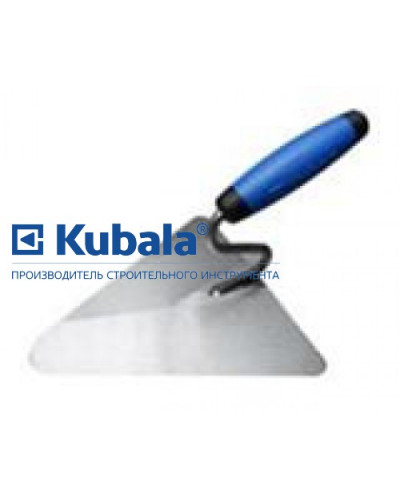 Кельма Kubala трикутна з гумовою ручкою 200х190 мм 0801