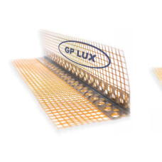 Угол алюминиевый с сеткой 3м 7*7см GP LUX ORANGE