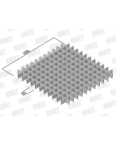 Грильято стандарт, размер ячейки 50мм RAL 9003\9005\9006