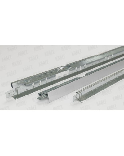 Профиль KRAFT Fortis T-24 1200*25*24мм RAL 9006