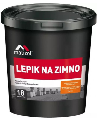 Мастика холодного застосування для руберойду MATIZOL 18 кг