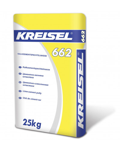 Цементно-вапняна шпаклівка KREISEL KALKZEMENT SPACHTELMASSE 662 25 кг
