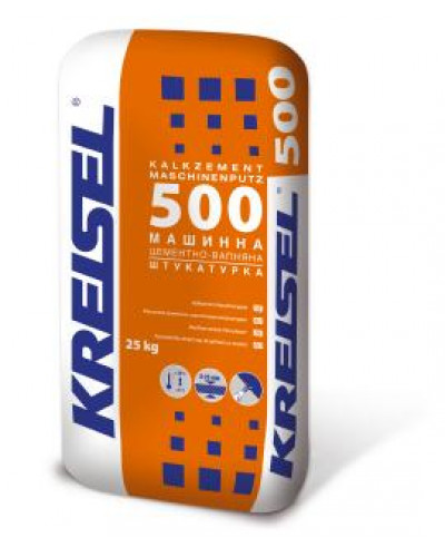 Штукатурка цементно-известковая машинная KREISEL KALKZEMENT-MASCHINENPUTZ 500 25кг