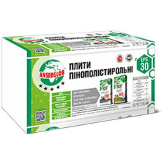 Пенопласт М25 Anserglob 9кг\куб EPS-30 20мм (1х0,5)